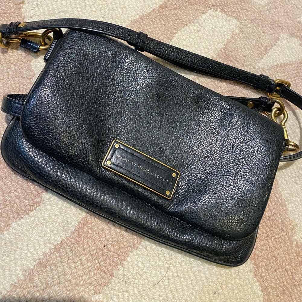 Marc by Marc Jacob black leather percy